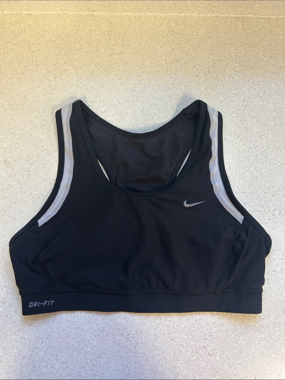 {Nike} Dri-Fit black racerback sports bra